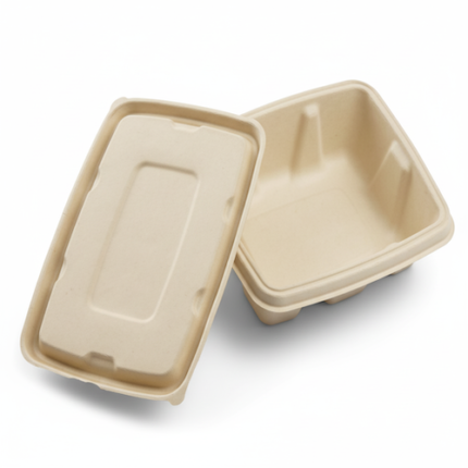 8'' (20cm) x 6''(15cm) Sugarcane Rectangular Lid for Container