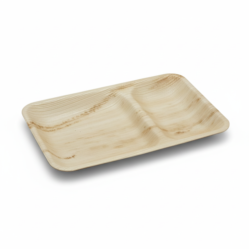 24cm-x-15cm-Shallow-2-compartment-Palm-Leaves-Rectangular-Plate
