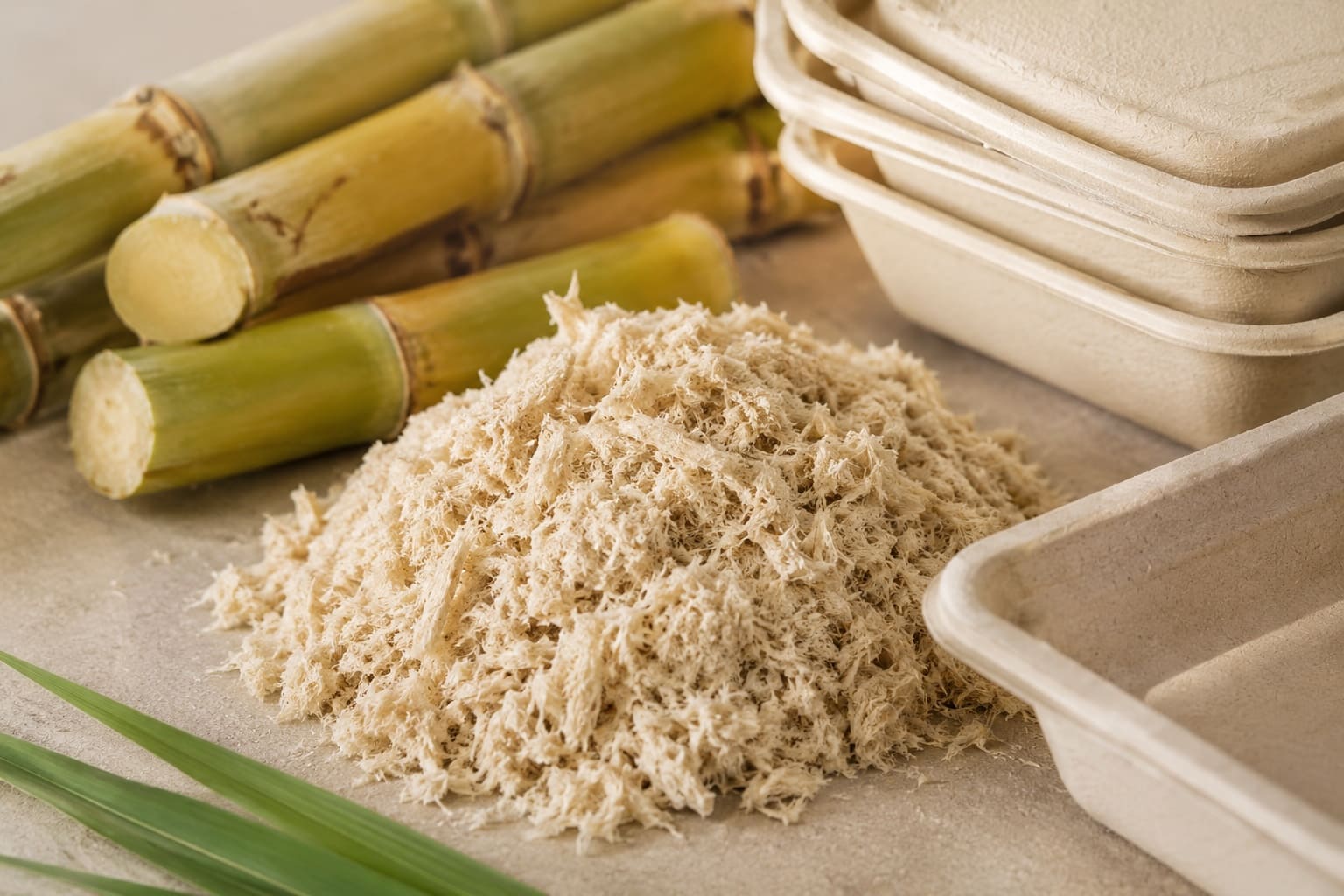 Sugarcane bagasse fibre used to manufacture compostable plates